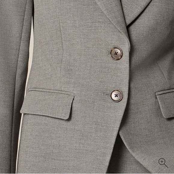 J Crew Madelyn blazer in four-season stretch CC289 Size 4 NWT Graphite - Picture 4 of 14